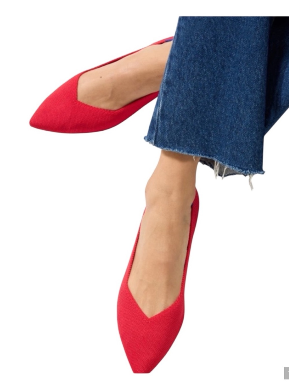 Rothy's The Point II, Lollipop Red, Size 10.5, NWT